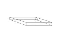 Containerbund/-top Master'In 800x600x100mm 4mm - (20 stk.)