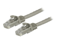 StarTech.com 15m CAT6 Ethernet Cable, 10 Gigabit Snagless RJ45 650MHz 100W PoE Patch Cord, CAT 6 10GbE UTP Network Cable w/Strain Relief, Grey, Fluke