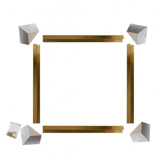Gardenlife Sneglesikker metalprofil kantliste til palleramme 80x80cm