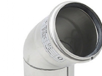 Blücher bøjn.45.0gr.75mm - m.O-ring AISI 316L.Syrefast stål