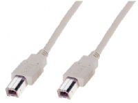 ASSMANN Electronic AK 673-1, 1 m, USB B, USB B, USB 2.0, Hanstik, Beige