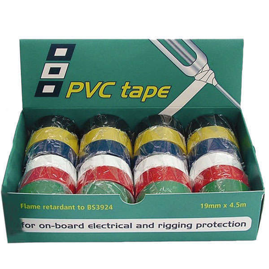 PSP Pvc tape isoleringsbånd sortiment 24rl 19mmx4.5m