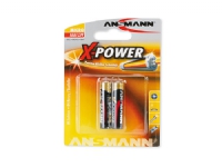 Ansmann X-Power Micro AAA, Engangsbatteri, Alkaline, 1,5 V, 2 stk, Sort, Guld, 44,5 mm