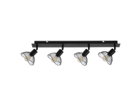 Activejet AJE-HOLLY 4P, 4 pære(r ), E14, IP20, Sort