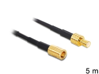 Delock - Antennekabel - SMB hun til SMB han - 5 m - sort