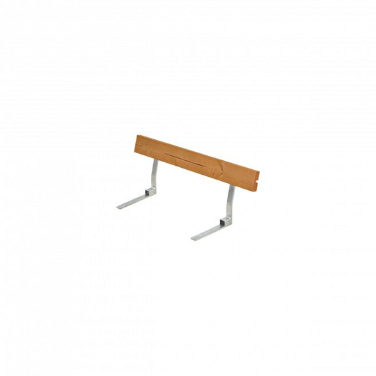 Plus Ryglæn til Møbler - Beslag + 1 stk. planke 118 cm - Teak