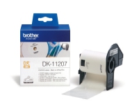 Brother DK-11207 - Sort på hvid - 100) CD/DVD etiketter - for Brother QL-1050, 1060, 500, 550, 560, 570, 580, 600, 650, 700, 710, 720, 820