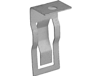 WALRAVEN Clips for montering på T-skinne Lodret, med 6,5 mm hul Deltatone 9000 behandlet stål - (100 stk.)