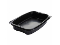 Bakke Bistro 1-rum 980 ml 254x174x42 mm PP sort - (karton á 6 poser x 50 stk.)