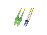 Fiberpatchkabel SC/APC-LC/APC singlemode Simplex 5 m