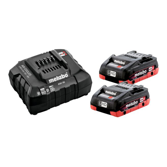 Metabo 4061792184923 - 685191000 Basissæt batterier med oplader