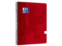 Notesbog A4+ Oxford Touch´ rød linjeret 90g m/140 sider - (stk.)