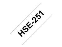 Brother HSe-251 - Sort på hvid - Rulle (2,4 cm x 1,5 m) 1 rulle(r) rør - for P-Touch PT-D800, E500, E550, E800, H500, P700, P750, P900, P950 P-Touch