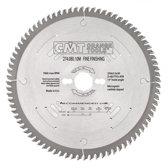 CMT Klinge 250x3,2x30 Z80 TFW - 274.080.10M