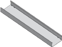 Kabelbakke glat 100MM (L=3M) - (3 meter)