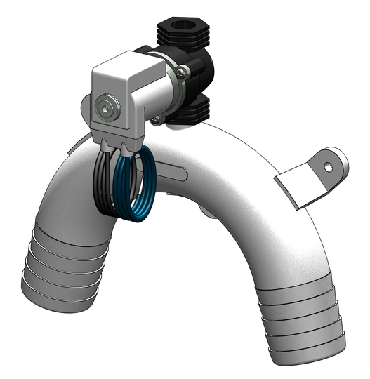 Tru-design Vakumventil solenoid 38 mm Hvid Komposit