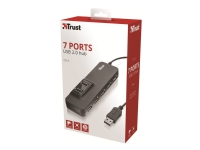 Hub Trust Oila USB 2.0 7-ports, sort