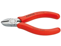 Knipex 70 11 110, Diagonale horisontale tænger, Krom-vanadium-stål, Plast, Rød, 11 cm, 91 g