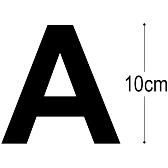 Allux Sort folietal nr. A - 10 cm - F67251