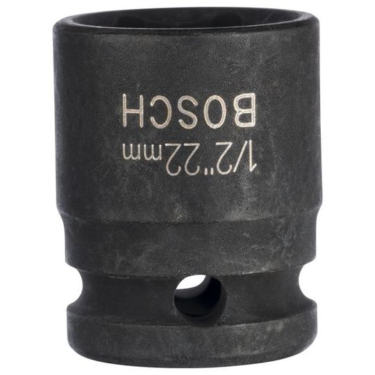 Bosch Topnøgle Impact 1/2 22mm Lgd 38mm - 1608555024