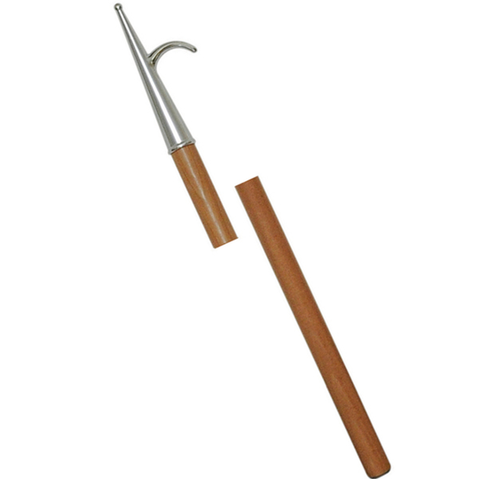 Bådshage i Træ, Lakeret med Rustfri Spids, Ø30mm 200cm
