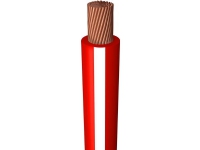 Monteringsledning, halogenfri 1X1,0 mm² H05Z-K rød/hvid 300/500V spole, ledningsdiameter 2,8 mm - (200 meter)