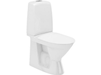 IFØ Ifö Spira gulvstående toilet med lukket S-lås til lim montering - helt uden skyllekant - 4/2 liter skyllevolume