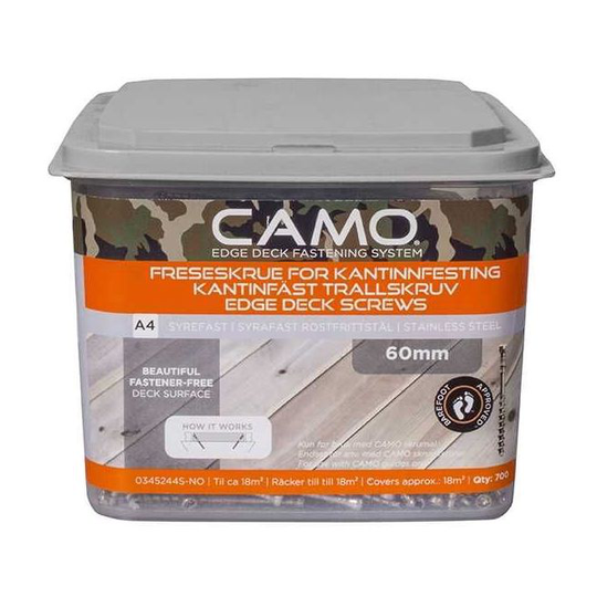 Camo Skruer A4 - 700 Stk. 4,0 X 60 Mm.