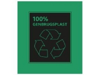Spandepose Catersource 15 ltr 370x500mm 15 my m/fals komp MDPE 100% genbrug Grøn,25 rl x 40 stk/krt