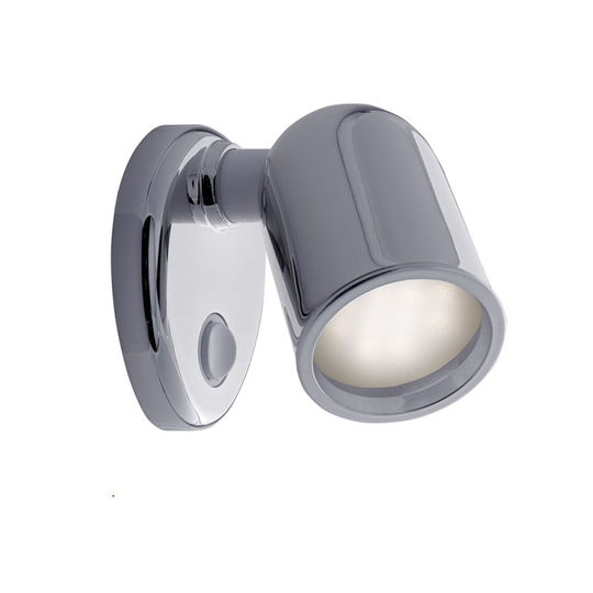 Tube led lampe krom, krom ring
