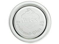 Låg Weck Ø8.6 cm til Patentglas. Glas,1 stk