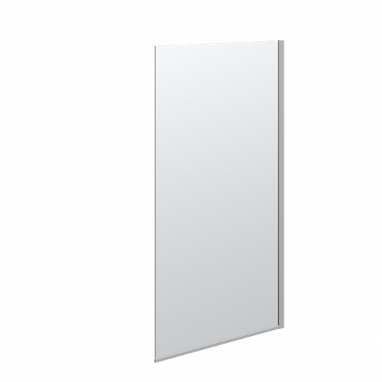 Scanbad MATCH Fast væg H:197,5x97-99 cm satin/klar Satin