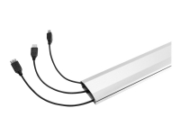 Aluminum Cable Cover Silver, 110x6x2cm