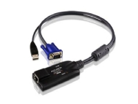 ATEN KA7570 USB KVM Adapter Cable - Kabel til tastatur / video / mus (KVM) - RJ-45 (hun) til USB, HD-15 (VGA) (han) - for ALTUSEN KH1508A, KH1516A, K