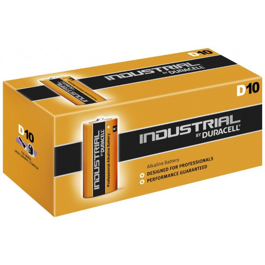 Duracell Industrial Prof. D - 10pk. - Batteri