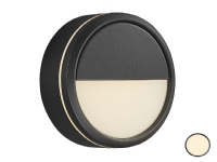 Nordlux Smart Ava - Væg/loftslampe - LED - 9.5 W - klasse D - 2700 K - sort, opalhvidt glas