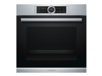Bosch Serie | 8 HBG634BS1 - Ovn - til indbygning - niche - bredde: 56 cm - dybde: 55 cm - højde: 58.5 cm - med selv-rengøring - Klasse A+ - rustfrit