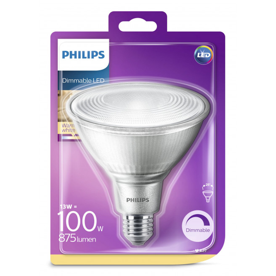 Philips LED Classic 100W par38 E27 varm hvid 25D 1 stk - 8718696713501