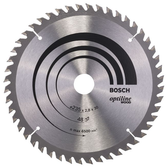 Bosch Rundsavsklinge.optiline 235x2,8x30 Mm 48 Tdr - 2608640727