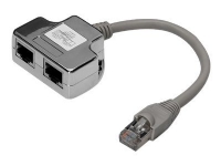 DIGITUS - Netværk-splitter - RJ-45 (han) til RJ-45 (hun) - 19 cm - afskærmet - CAT 5e