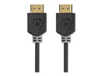 Nedis - Ultra High Speed - HDMI-kabel - HDMI han til HDMI han - 5 m - antracit (sort) - rund, 10K support, 4K120 Hz support, 8K60 Hz support