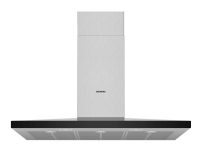 Siemens iQ300 LC97QFM50 - Hætte - skorsten - bredde: 90 cm - dybde: 50 cm - udtrækning og recirkulation (-) - med intern motor - rustfrit stål