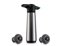 Vacu Vin Wine Saver, Sort, Rustfrit stål, Plast, Rustfrit stål, Sort, Sort, Plast, 70 mm