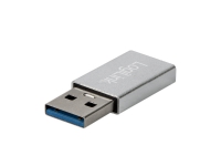LogiLink AU0056, USB Type-C, USB 3.2 Gen 1 (3.1 Gen 1), Hunstik, Sølv, Hanstik, Hunstik