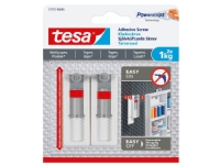 Klæbeskrue tesa t/tapet og gips justerbar 1kg 2stk/pak - (2 stk.)