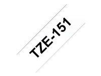 Brother TZe-151 - sort på klar 24mm x 8m