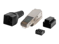 Lanberg - Netværk-konnektor - RJ-45 (han) - FTP - 6 - 9 mm - CAT 6 - sølv