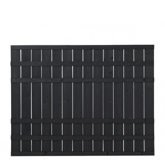 Plus Rustik Plankehegn 180x138cm grundmalet sort 17542-15