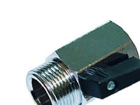kuglehane 1/2'' m.n - forkromet. med håndtag