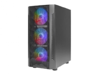 Antec NX Series NX260 - MDT - ATX - sidepanel med vindue (hærdet glas) - ingen strømforsyning - USB/Lyd